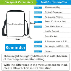 Camouflage Shoulder Bag Teenager Messenger Crossbody Bookbag School Mochila