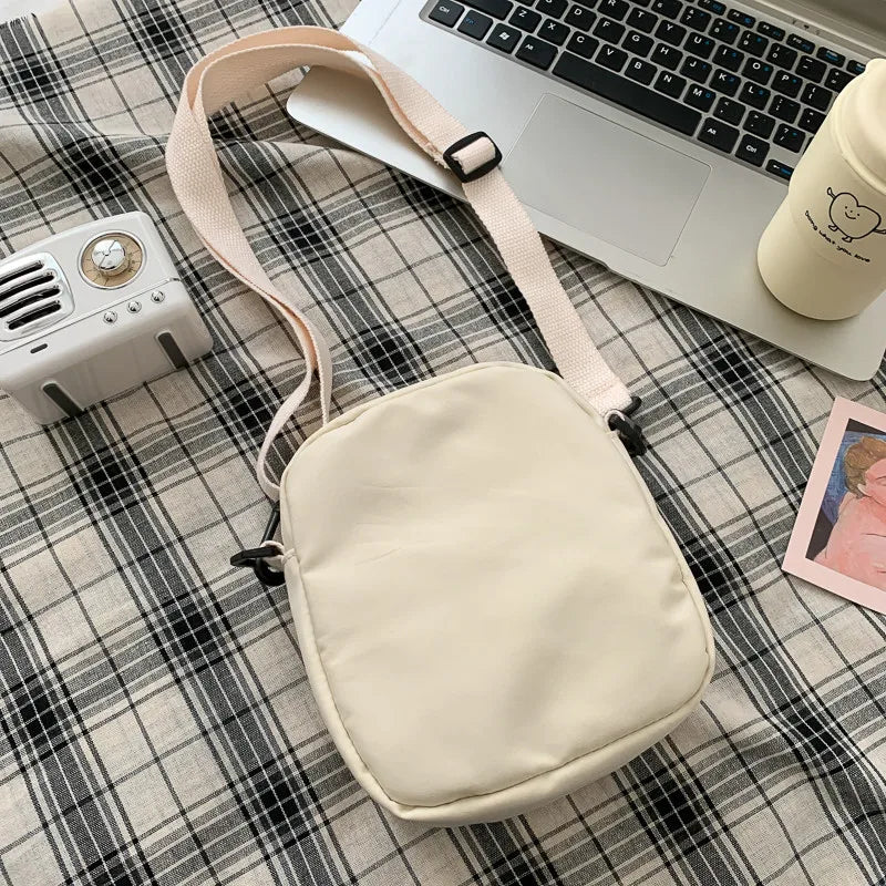 Canvas Crossbody Bags for Women Small Shoulder Bag Handbag Zipper Mini Messenger