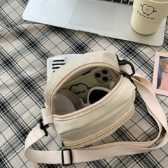 Canvas Crossbody Bags for Women Small Shoulder Bag Handbag Zipper Mini Messenger