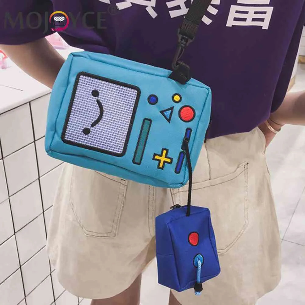 Canvas Crossbody Bags for Women Casual Small Shoulder Bag Handbag Zipper