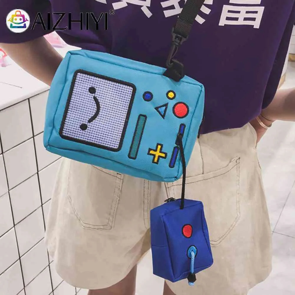 Canvas Crossbody Bags for Women Casual Small Shoulder Bag Handbag Zipper