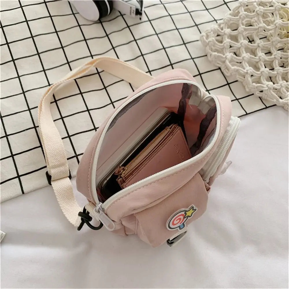 Canvas Crossbody Bags for Women Small Shoulder Messenger Bag