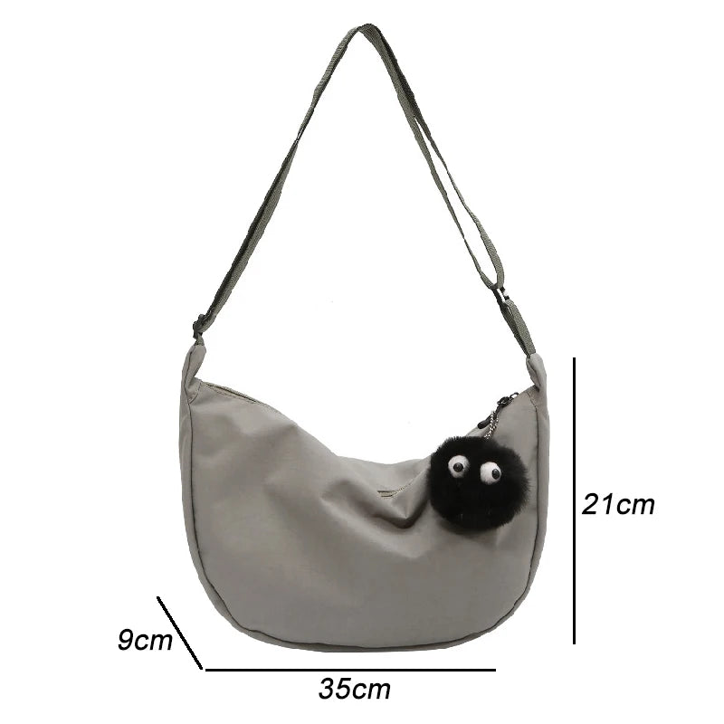Canvas Crossbody Bags for Women Large Capacity Casual Shoulder Bag