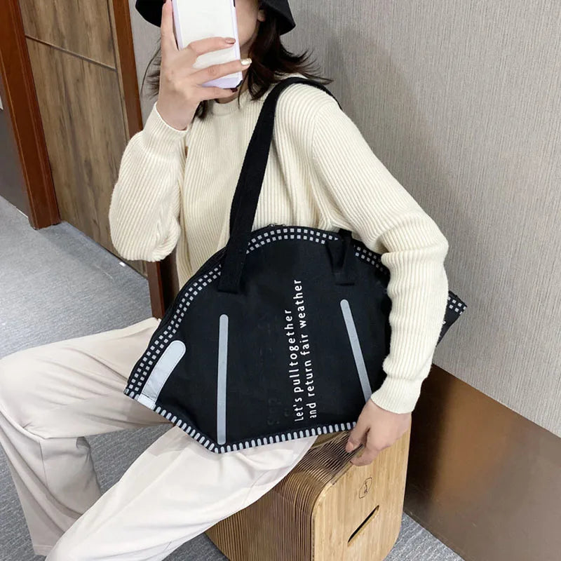 Creative Face Masks Women's Bag Canvas Large Shopping Tote Bag