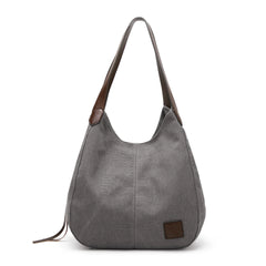 Canvas Shoulder Bag Female High Shopper Totes Casual Top-handle Bag