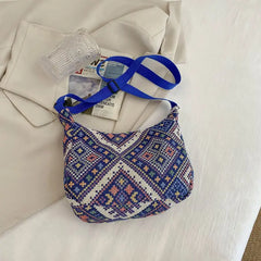 Geometric Pattern Hobo Bag Large Capacity Totes Shopping Bag