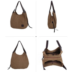 Canvas Shoulder Bag Women Multifunction Handbags And Purse