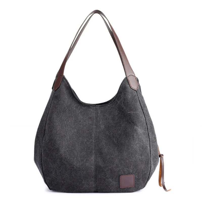 Canvas Shoulder Bag Women Multifunction Handbags And Purse
