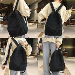Canvas Women Backpack School Bag Shoulder Laptop Bag Travel Sports Bags