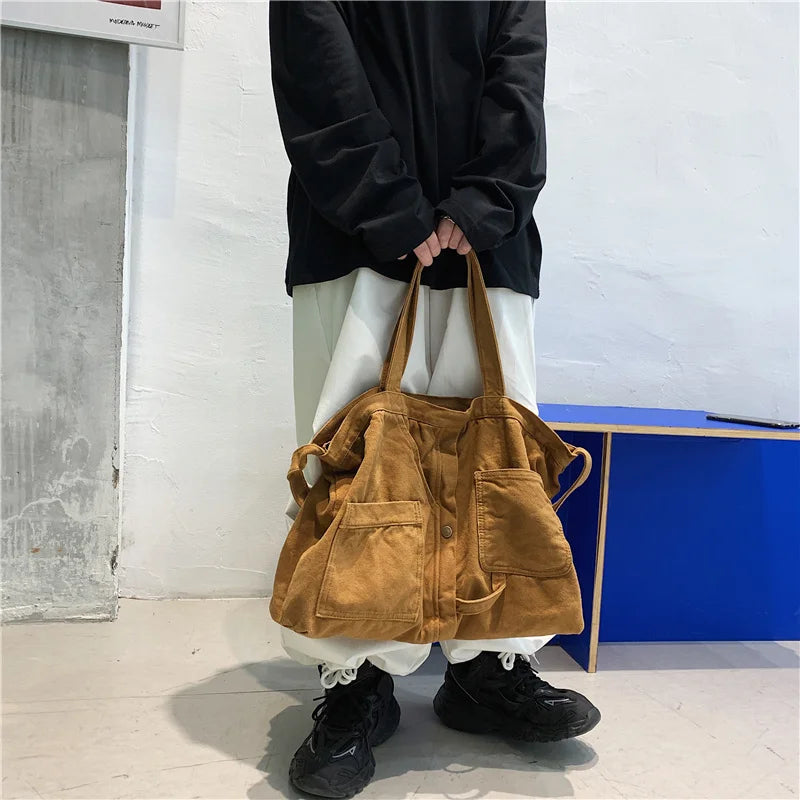 Canvas Women Bag Large Capacity Female Tote Bag Casual Shoulder Messenger Bags
