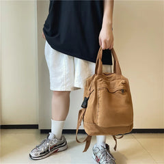 Canvas Women Bag Small Backpack Female School Bag for Teenage Girls