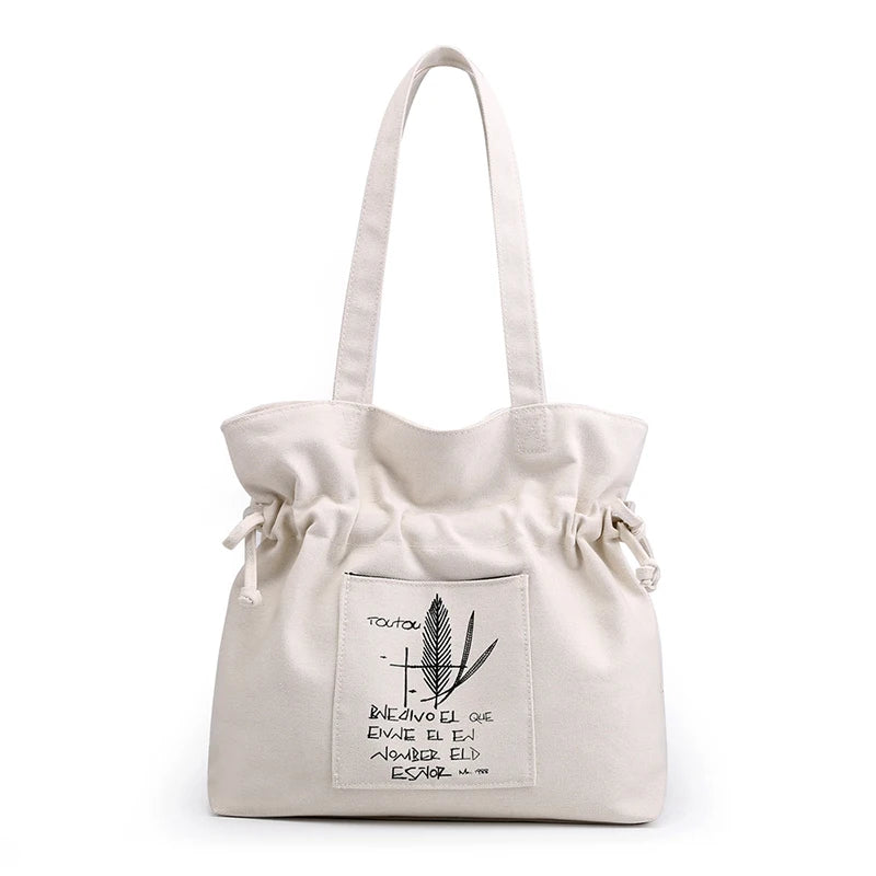 Canvas Women Handbags Vintage Female Shoulder bags Ladies Shopping Travel Bag