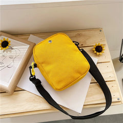 Canvas Women Small Crossbody Bag Casual Student Girls Messenger Bags