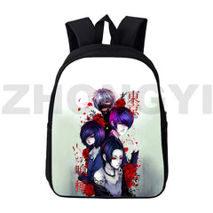 Canvas Tokyo Ghoul Backpack Anime Book Bag 12/16 Inch Kids School Bags