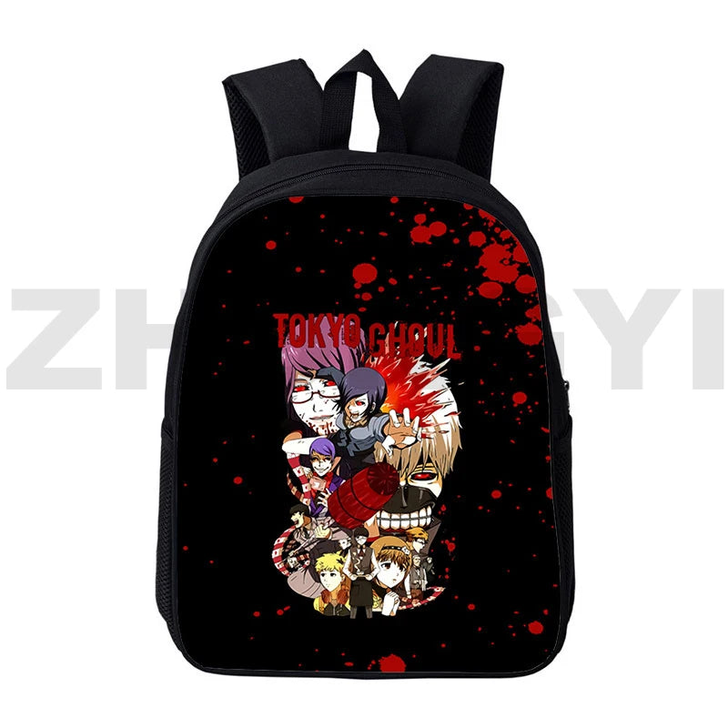 Canvas Tokyo Ghoul Backpack Anime Book Bag 12/16 Inch Kids School Bags
