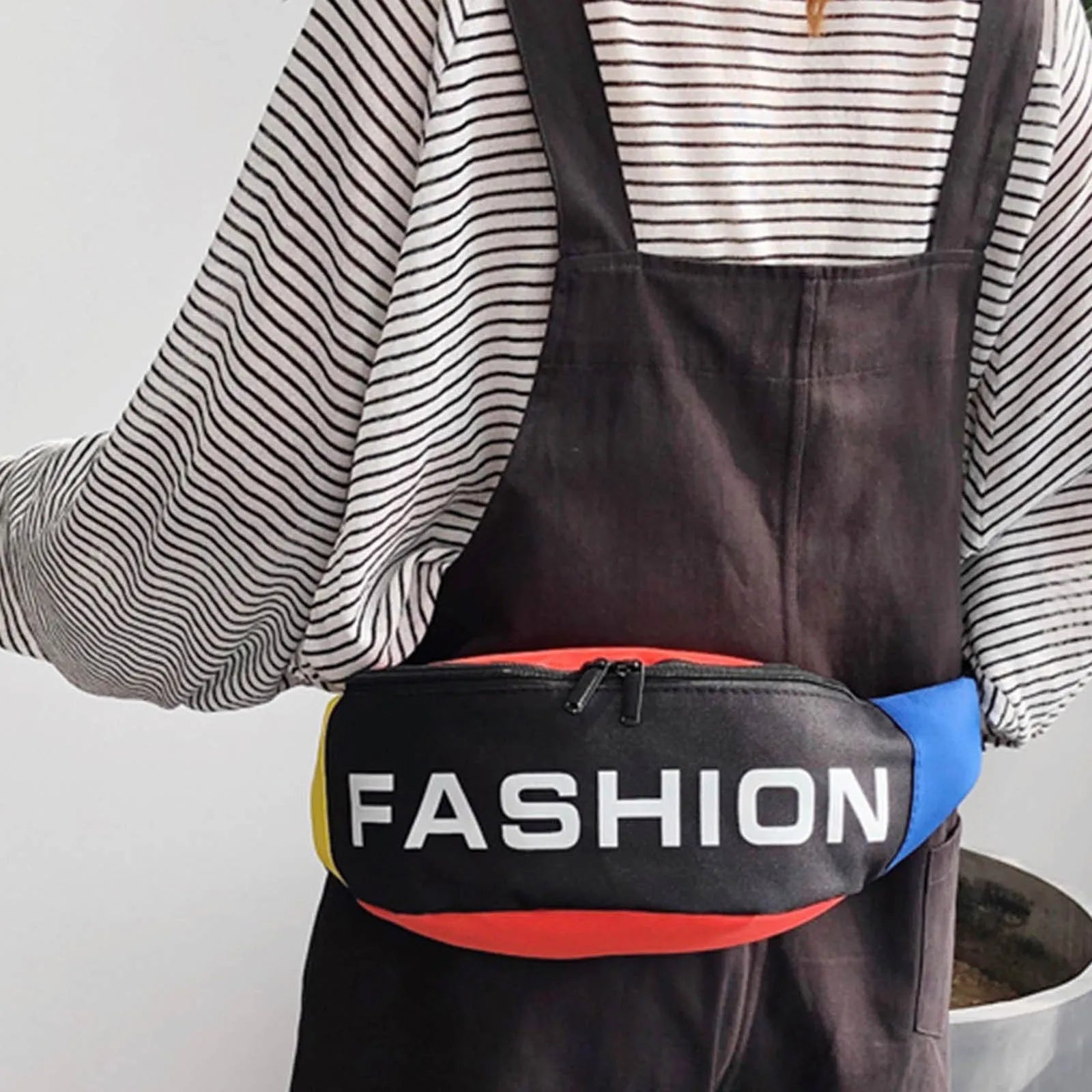 Canvas Women Waist Pack Casual Adjustable Belt Zipper Chest Bags
