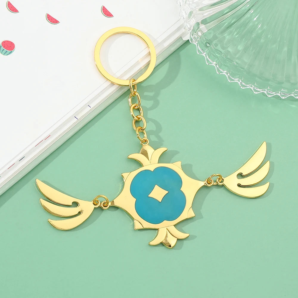 Cartoon Christmas Metal Keychain Bag Car Pendant Jewelry