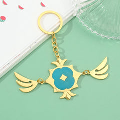 Cartoon Christmas Metal Keychain Bag Car Pendant Jewelry
