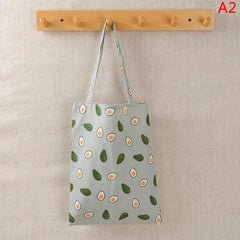 Cartoon Cotton Linen Shoulder Bags Shopping Bags Outdoor Canvas