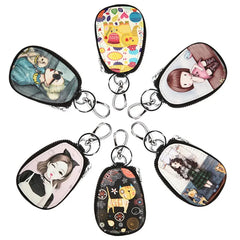 Cute Cartoon Women Key Bag Leather Key Wallets