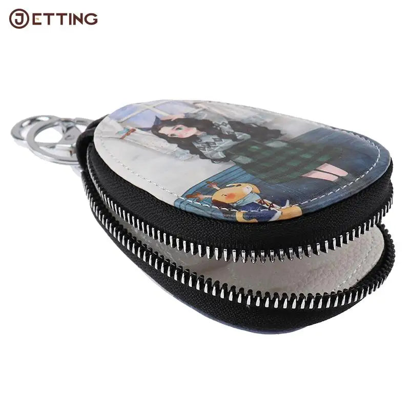 Cartoon Women Key Bag Girl Students Leather Key Wallets Key Case
