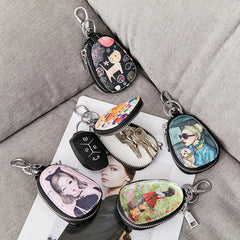 Cartoon Women Key Bag Girl Leather Key Wallets Key Case for Car Key Chains