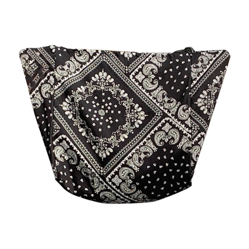 Cashew Flower Printing Women Shoulder Bags Ladies Shopping Tote Casual Cotton Fe
