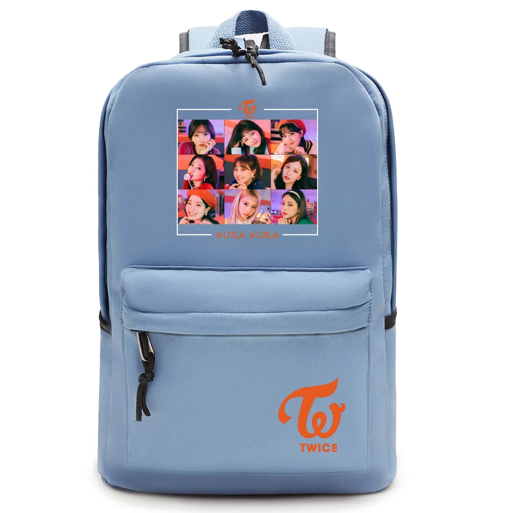 TWICE Kpop Casual Backpack Laptop Shoulder Travel Bags