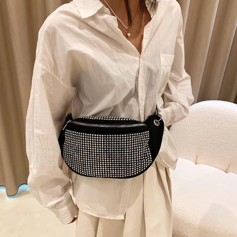 Women's Chest Bag Zipper Waist Bag Leisure Travel Fanny Pack