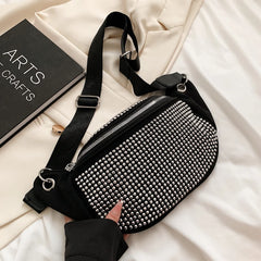 Women's Chest Bag Zipper Waist Bag Leisure Travel Fanny Pack