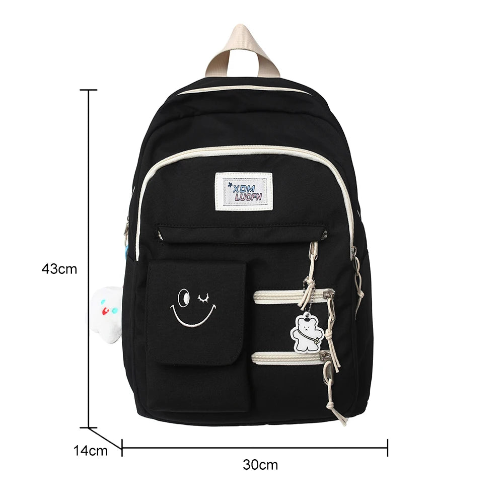 Casual Ladies Bookbags Hit Travel Book Backpack College Backpack Large Capacity
