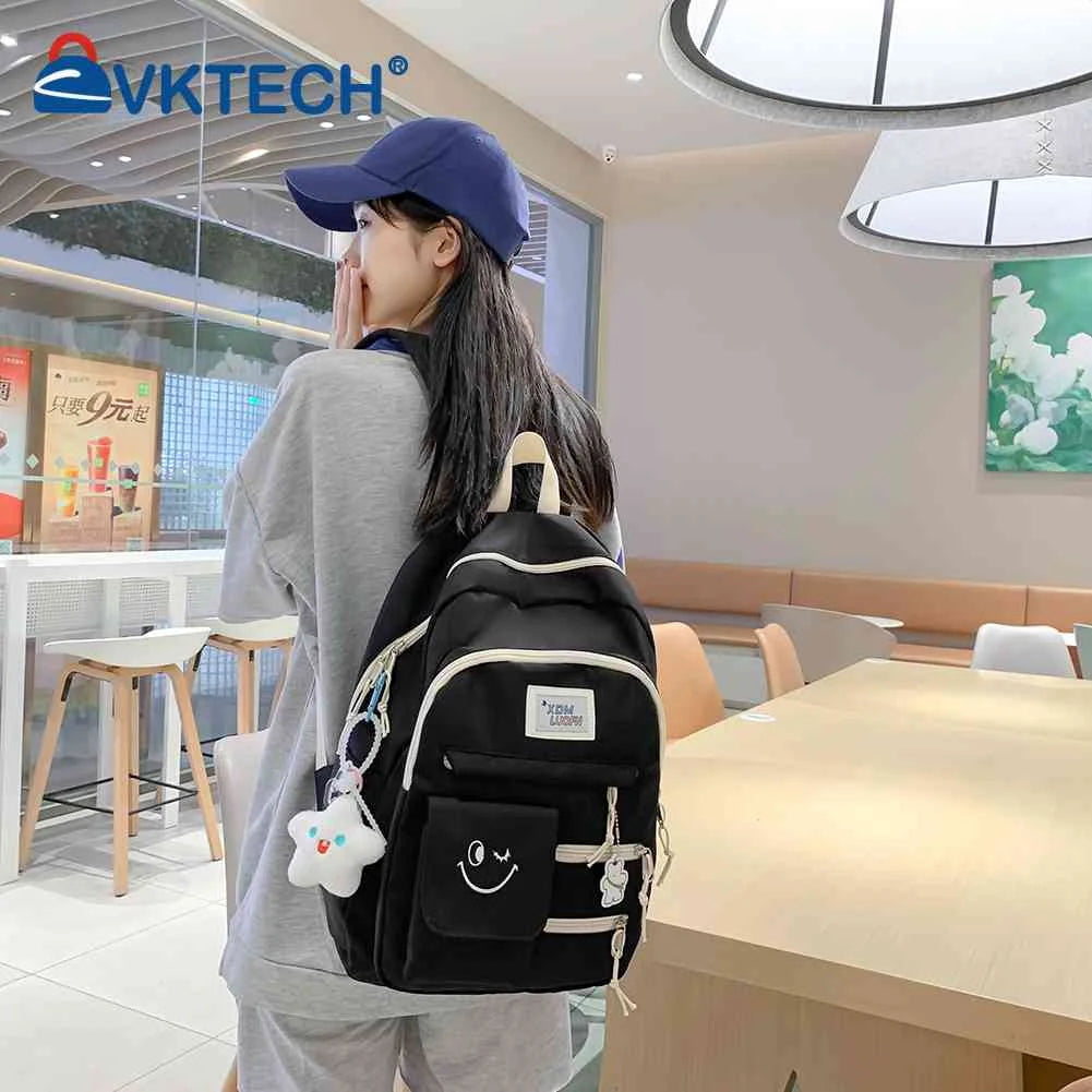 Casual Ladies Bookbags Hit Travel Book Backpack College Backpack Large Capacity