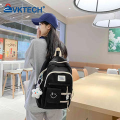 Casual Ladies Bookbags Hit Travel Book Backpack College Backpack Large Capacity