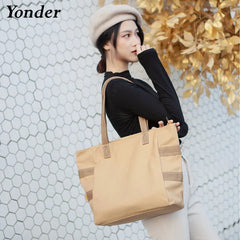Large Cotton Canvas Tote Women's Shoulder Bag School Handbag