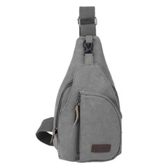 Casual Outdoor Shoulder Bag Sling Chest Pack Canvas Sports Travel Crossbody Mult