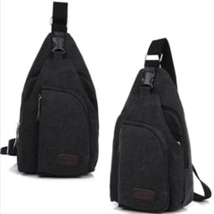Casual Outdoor Shoulder Bag Sling Chest Pack Canvas Sports Travel Crossbody Mult