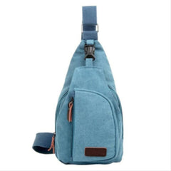 Casual Outdoor Shoulder Bag Sling Chest Pack Canvas Sports Travel Crossbody Mult