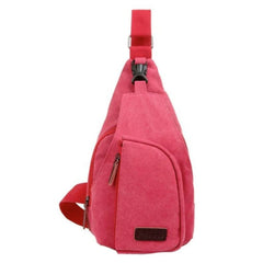 Casual Outdoor Shoulder Bag Sling Chest Pack Canvas Sports Travel Crossbody Mult