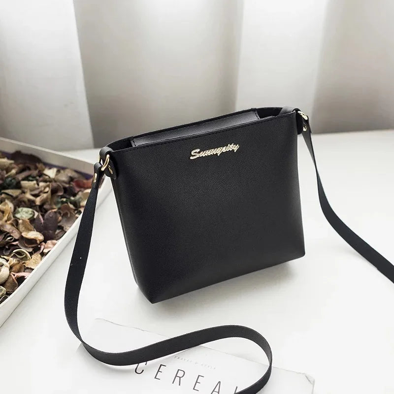 Casual Shoulder Bag Small Women PU Leather HandBags Solid Clutch