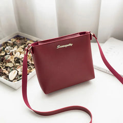 Casual Shoulder Bag Small Women PU Leather HandBags Solid Clutch