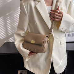 Women's Soft Leather Crossbody Bag Small Flap Messenger Bag
