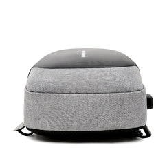 Men's Casual Nylon Chest Bag USB Charging Anti-Theft Waterproof