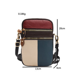 Casual Sling Panelled Purses And Handbags Women Leather Girl Vintage