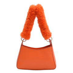 Soft Plush Chain Shoulder Bag Versatile Women Bag