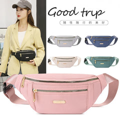Women's Wear-resisting Waist Bag PU Shoulder Crossbody Chest Bags