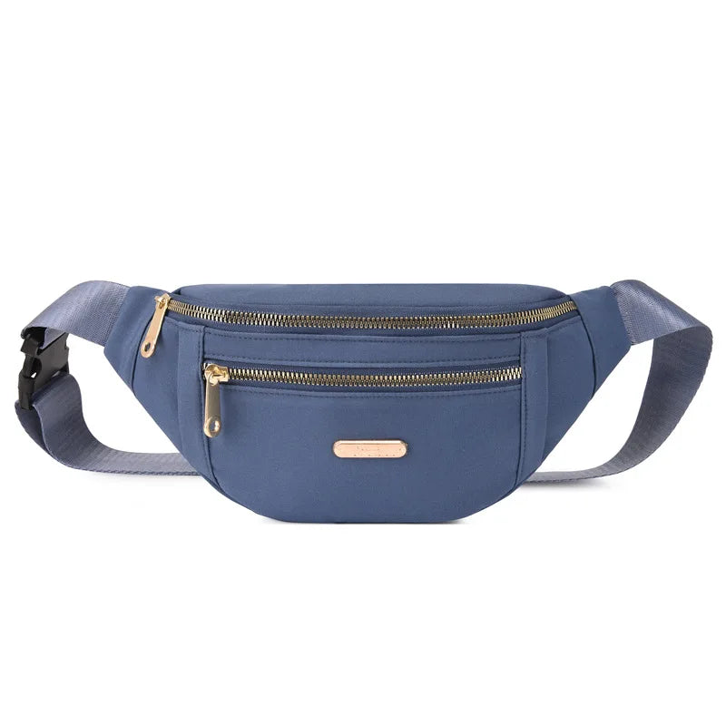 Women's Wear-resisting Waist Bag PU Shoulder Crossbody Chest Bags