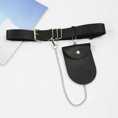 Casual PU Leather Waist Pack Women's Fanny Pack Waterproof Belt Bag