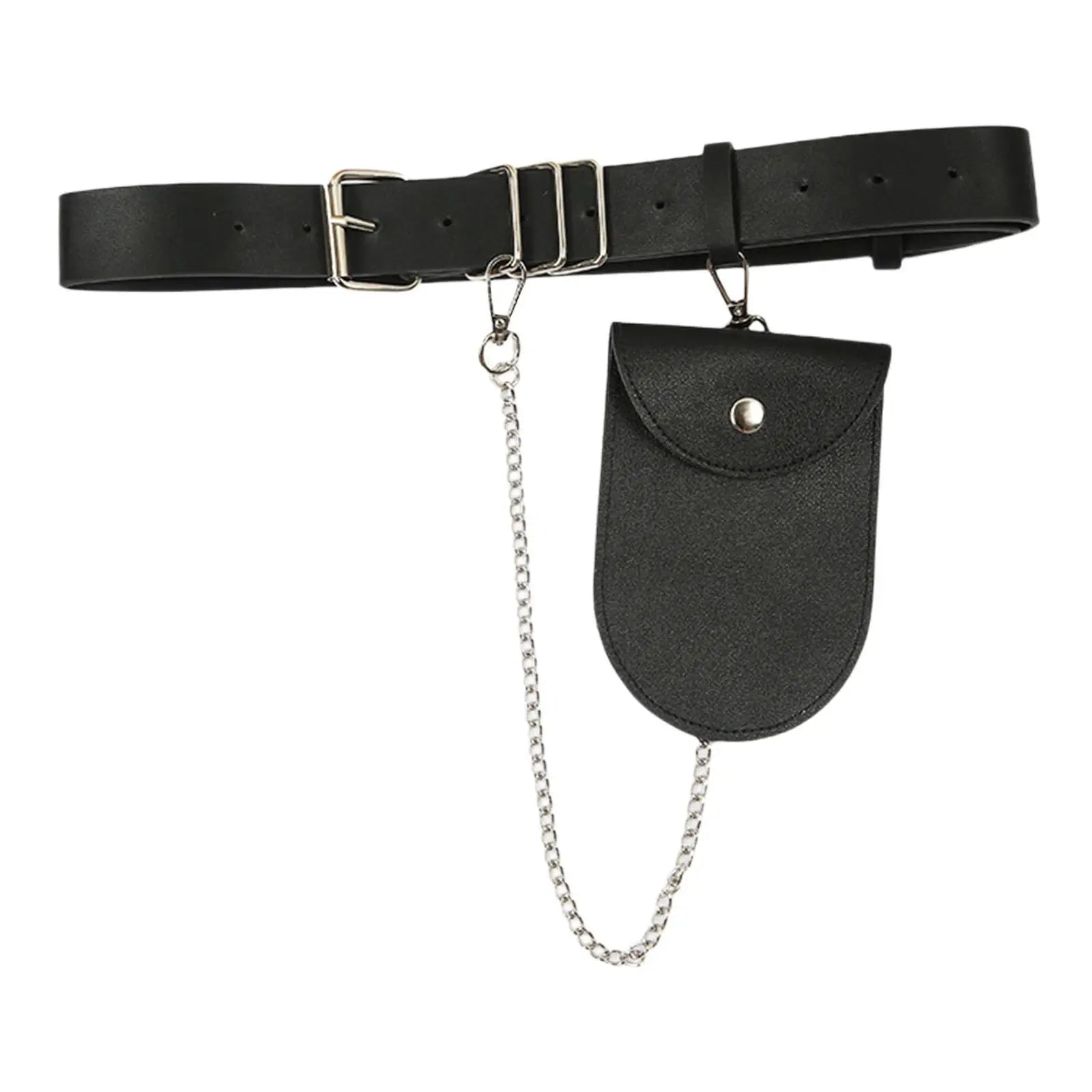 Casual PU Leather Waist Pack Women's Fanny Pack Waterproof Belt Bag