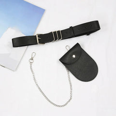 Casual PU Leather Waist Pack Women's Fanny Pack Waterproof Belt Bag