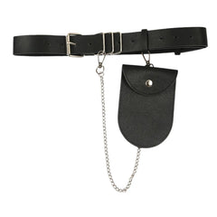 Casual PU Leather Waist Pack Women's Fanny Pack Waterproof Belt Bag